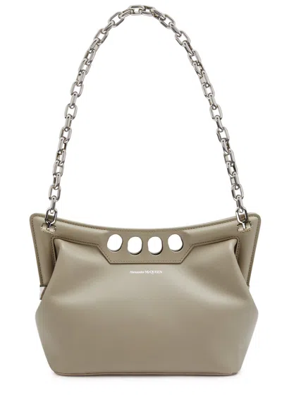 【送料&関税込】Alexander McQueen The Peak Hand Bag Alexander McQueen The Peak Curved Mini Bag | Black | FARFETCH