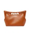 Alexander Mcqueen The Mini Peak Crossbody Bag In Brown