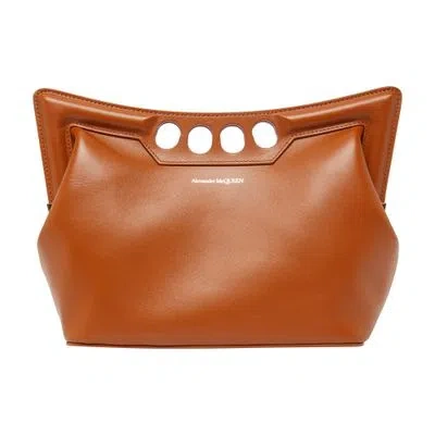 Alexander Mcqueen The Peak Small Bag In Brown
