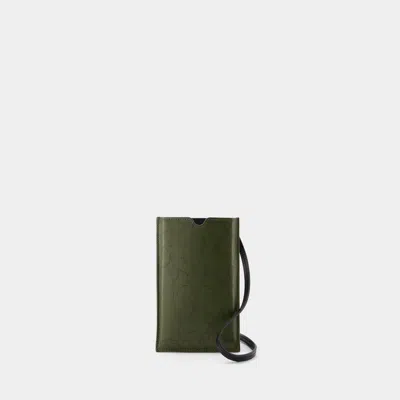 Alexander Mcqueen The Phone Holder Crossbody - Nylon - Khaki In Green