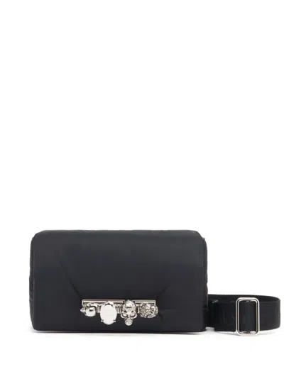 Alexander Mcqueen The Puffy Knuckle Bum Bag In Schwarz