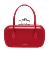Alexander Mcqueen The Reverse Leather Clutch In Red