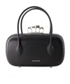 Alexander Mcqueen The Reverse Leather Clutch In Black