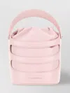 Alexander Mcqueen Women Pastel Pink Leather The Rise Bucket Bag