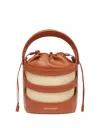 Alexander Mcqueen The Rise Mini Bucket Bag In Brown