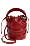 ALEXANDER MCQUEEN THE RISE LEATHER BUCKET BAG