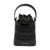Alexander Mcqueen Leather The Rise Mini Bucket Bag With Shoulder Chain In Black