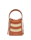 Alexander Mcqueen The Rise Mini Bucket Bag In Brown