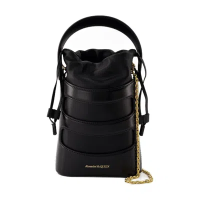 Alexander Mcqueen The Rise Mini Crossbody In Black