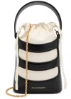 Alexander Mcqueen The Rise Nappa Leather Bucket Bag In Grey