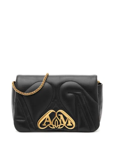 Alexander Mcqueen The Seal Cross Body Bag In Black
