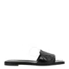 Alexander Mcqueen Flat Sandals In Black