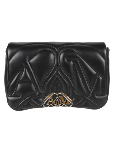 Alexander Mcqueen The Seal Hand Bag In Black