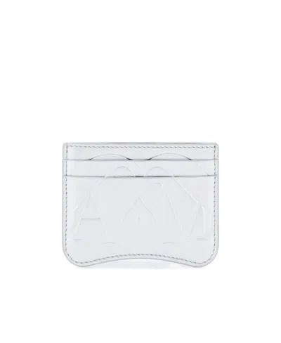 Alexander Mcqueen The Seal Leather Clip In White