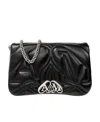 Alexander Mcqueen The Seal Lamb Leather Quilted Cross-body Bag In Black