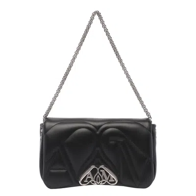 Alexander Mcqueen The Seal Shoulder Bag In Black