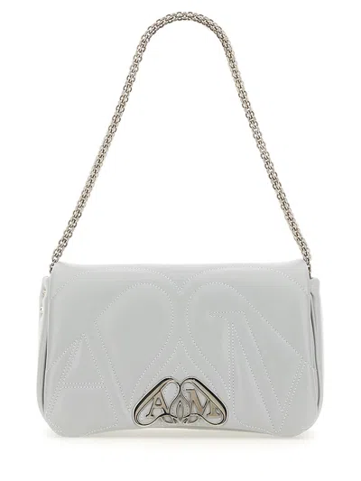 Alexander Mcqueen The Seal Shoulder Bag In Grey