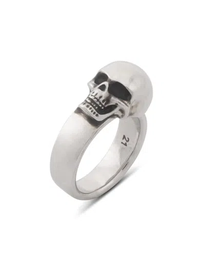 ALEXANDER MCQUEEN ALEXANDER MCQUEEN THE SIDE SKULL LOGO RING