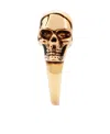Alexander Mcqueen Alexander Mc Queen Skull Ring In Yellow