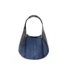 Alexander Mcqueen The Skull Hobo Bag In Blue