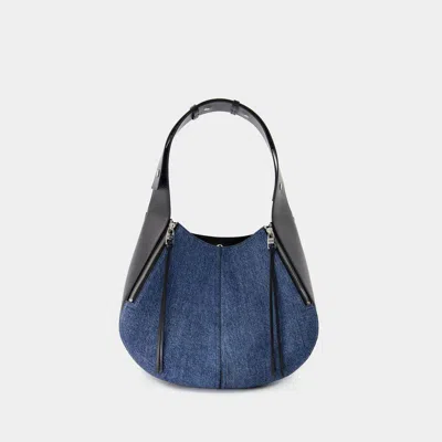 Alexander Mcqueen The Skull Hobo Bag In Blue