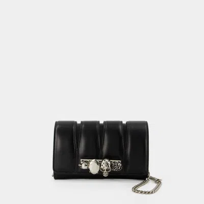 Alexander Mcqueen The Slash Clutch -  - Black - Leather