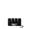 Alexander Mcqueen The Slash Smooth Leather Bag In Black