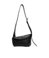 Alexander Mcqueen T-bar Sling Pebbled-leather Shoulder Bag In Black