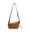 Alexander Mcqueen Mcqueen T-bar Sling Asymmetric Leather Crossbody Bag In Brown