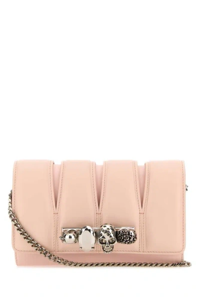 Alexander Mcqueen The Slush Chained Clutch Bag In Pink