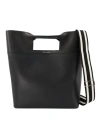 Alexander Mcqueen The Square Bow Ns Handbag In Black