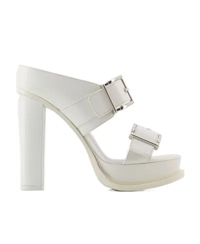 ALEXANDER MCQUEEN THICK HIGH-HEELED SANDALS