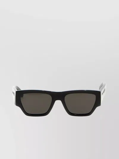 ALEXANDER MCQUEEN 'THICK TEMPLE ANGLED RECTANGULAR' SUNGLASSES