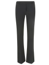 Alexander Mcqueen Slim Bootcut Trousers Featuring Front Crease In Black
