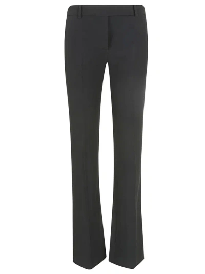 Alexander Mcqueen Thin Crêpe Trousers In Black