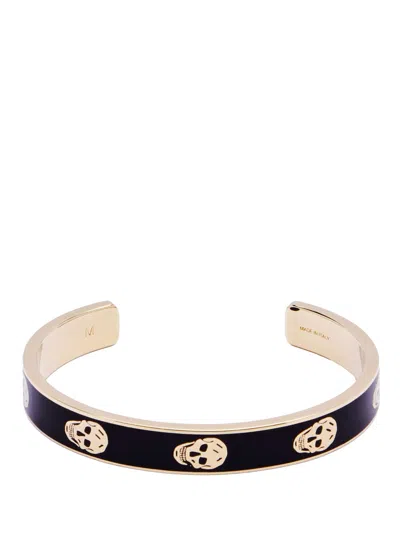 Alexander Mcqueen Thin Skull Cuff Bracelet