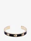 Alexander Mcqueen Thin Skull Cuff In Multi