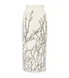 ALEXANDER MCQUEEN THORN BRANCHES MIDI SKIRT