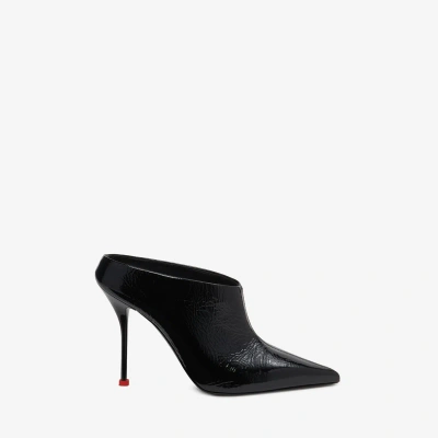 Alexander Mcqueen Thorn Mule In Black