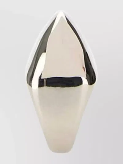 Alexander Mcqueen Thorn Sculptural Open Band Ring In Metallic