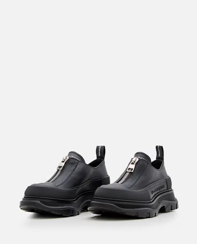 Alexander Mcqueen Thread Rubber Sole Sneakers In Black