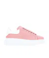 Alexander Mcqueen Tie Casual Sports Shoes In White/comb