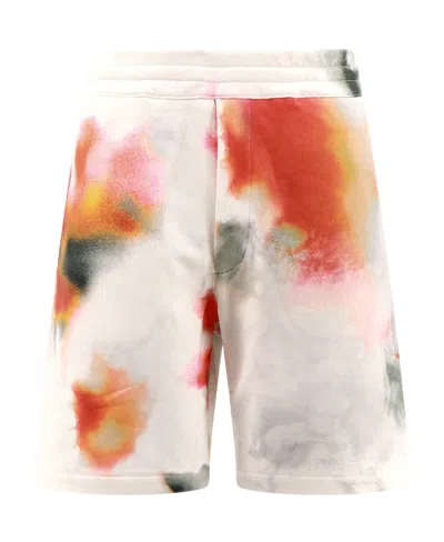 Alexander Mcqueen Tie-dye Bermuda Shorts In Multicolor