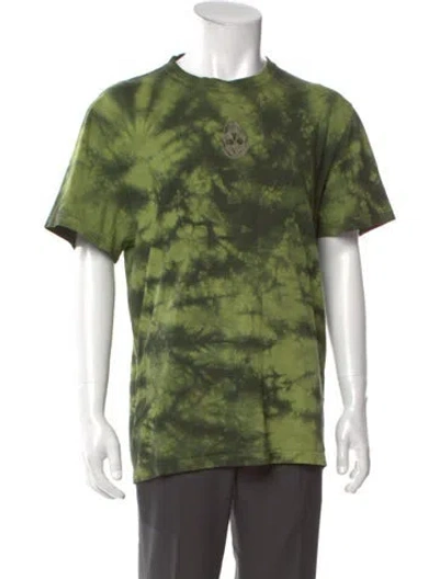 Pre-owned Alexander Mcqueen Tie-dye Print Crew Neck T-shirt In Green