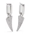 Alexander Mcqueen Tiger Claw Earrings In 银色
