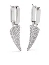 Alexander Mcqueen Tiger Claw Earrings In Silver