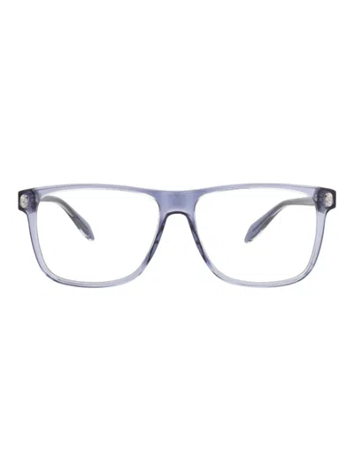 Alexander Mcqueen Timeless Full-rim Eyeglasses For Men In Blue
