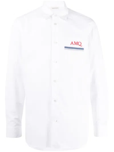 ALEXANDER MCQUEEN ALEXANDER MCQUEEN TIMELESS MCQUEEN EMBROIDERED SHIRT.
