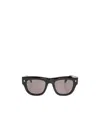 Alexander Mcqueen Square-frame Recycled Acetate Sunglasses In Black