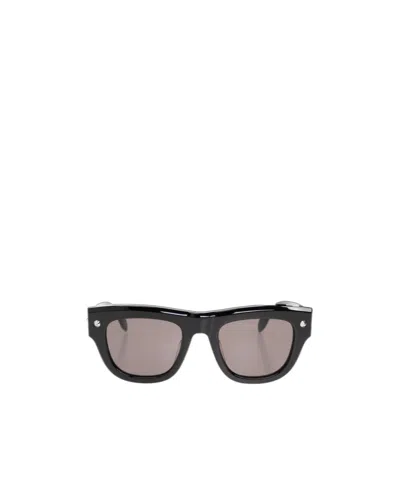 Alexander Mcqueen Tinted Square-frame Sunglasses In Black